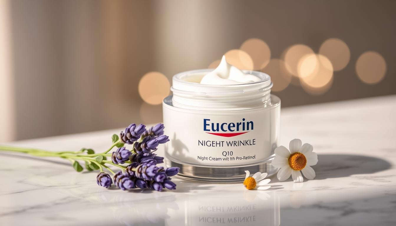 Eucerin Q10 Anti-Wrinkle Night Cream + Pro-Retinol, Facial Cream for Sensitive Skin
